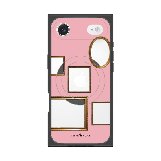 Premium Square Case with MagSafe［ Photo Frames - Pink ］