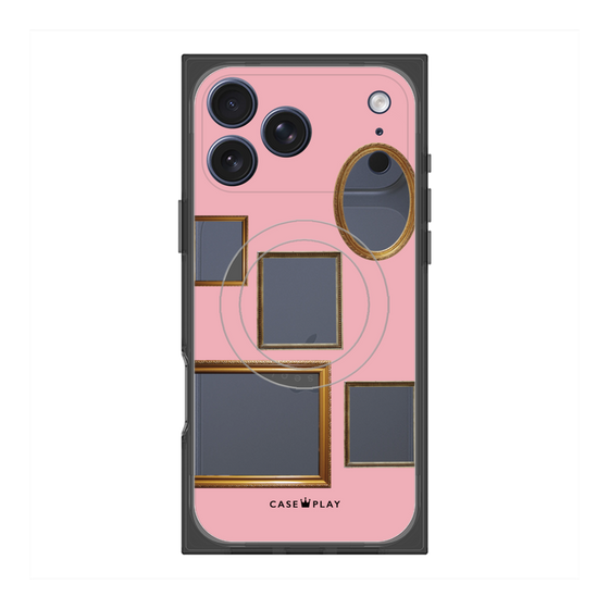 Premium Square Case with MagSafe［ Photo Frames - Pink ］