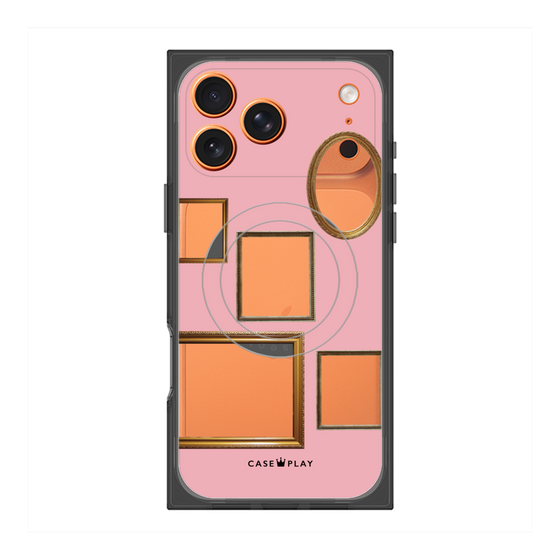 Premium Square Case with MagSafe［ Photo Frames - Pink ］