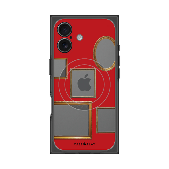 Premium Square Case with MagSafe［ Photo Frames - Red ］