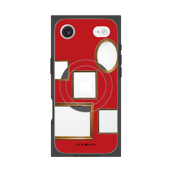 Premium Square Case with MagSafe［ Photo Frames - Red ］