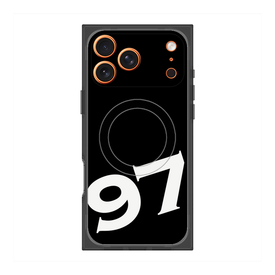 Premium Square Case with MagSafe［ No.97 - Black ］