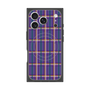 Premium Square Case with MagSafe［ Tartan Check - Purple ］