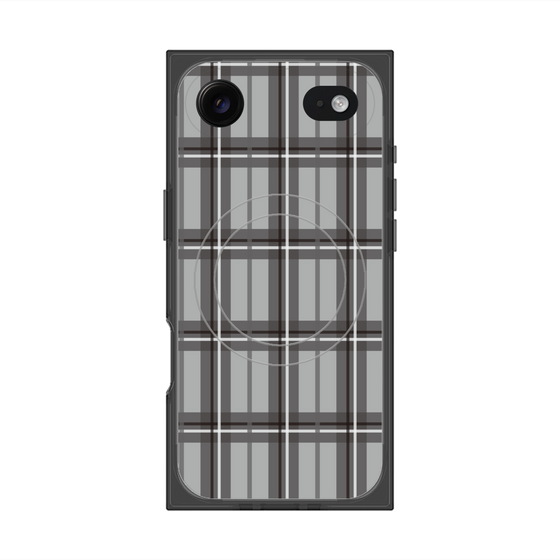 Premium Square Case with MagSafe［ Tartan Check - Gray ］