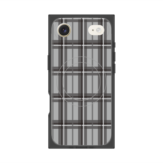 Premium Square Case with MagSafe［ Tartan Check - Gray ］