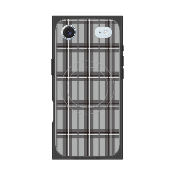 Premium Square Case with MagSafe［ Tartan Check - Gray ］