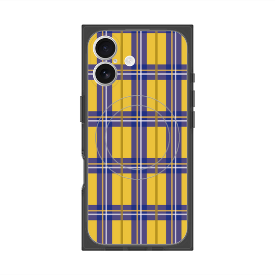Premium Square Case with MagSafe［ Tartan Check - Yellow ］