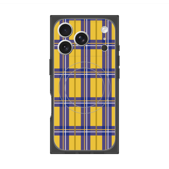 Premium Square Case with MagSafe［ Tartan Check - Yellow ］