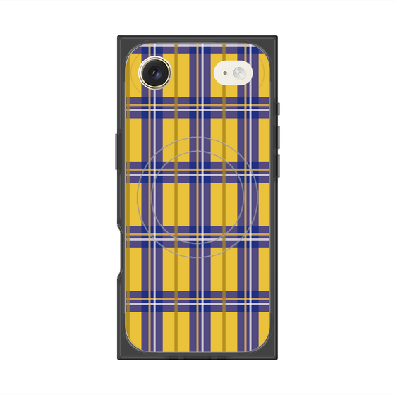 Premium Square Case with MagSafe［ Tartan Check - Yellow ］