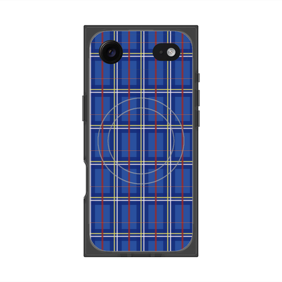 Premium Square Case with MagSafe［ Tartan Check - Blue ］