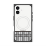 Premium Square Case with MagSafe［ CASEPLAY Tartan Check - Gray ］