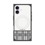 Premium Square Case with MagSafe［ CASEPLAY Tartan Check - Gray ］