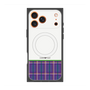 Premium Square Case with MagSafe［ CASEPLAY Tartan Check - Purple ］