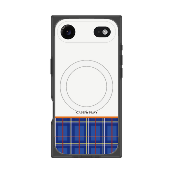 Premium Square Case with MagSafe［ CASEPLAY Tartan Check - Blue ］
