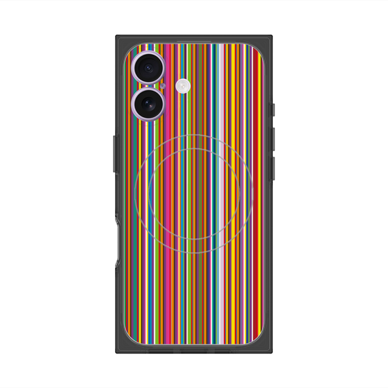 Premium Square Case with MagSafe［ Colorful Stripe ］