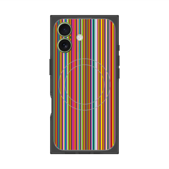 Premium Square Case with MagSafe［ Colorful Stripe ］