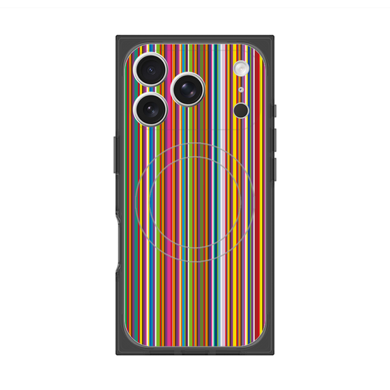 Premium Square Case with MagSafe［ Colorful Stripe ］