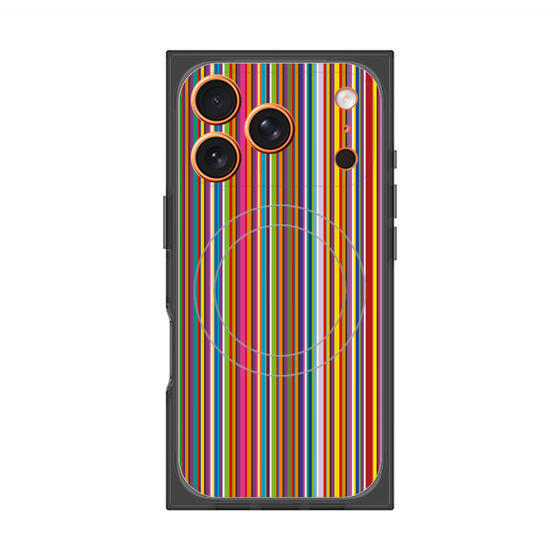 Premium Square Case with MagSafe［ Colorful Stripe ］