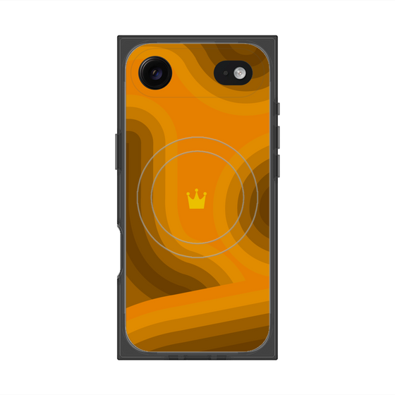 Premium Square Case with MagSafe［ CASEPLAY Winding Pattern - Orange ］