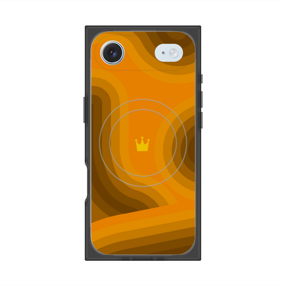 Premium Square Case with MagSafe［ CASEPLAY Winding Pattern - Orange ］