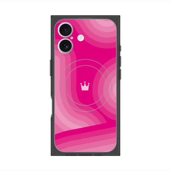 Premium Square Case with MagSafe［ CASEPLAY Winding Pattern - Pink ］