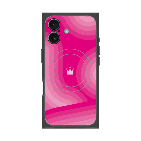 Premium Square Case with MagSafe［ CASEPLAY Winding Pattern - Pink ］