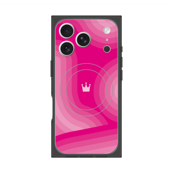 Premium Square Case with MagSafe［ CASEPLAY Winding Pattern - Pink ］