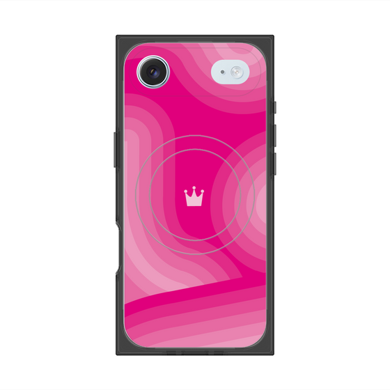 Premium Square Case with MagSafe［ CASEPLAY Winding Pattern - Pink ］