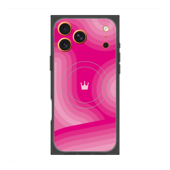 Premium Square Case with MagSafe［ CASEPLAY Winding Pattern - Pink ］