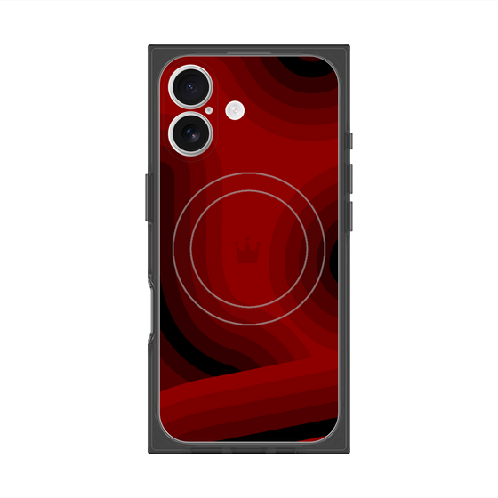 Premium Square Case with MagSafe［ CASEPLAY Winding Pattern - Red ］