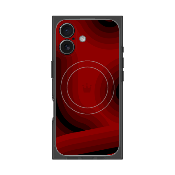 Premium Square Case with MagSafe［ CASEPLAY Winding Pattern - Red ］