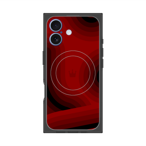 Premium Square Case with MagSafe［ CASEPLAY Winding Pattern - Red ］