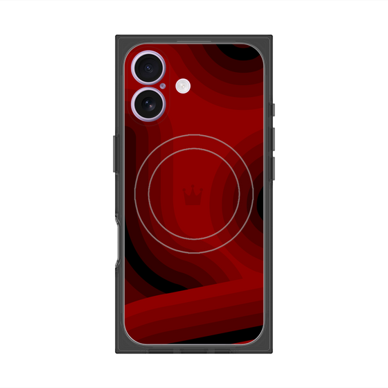 Premium Square Case with MagSafe［ CASEPLAY Winding Pattern - Red ］