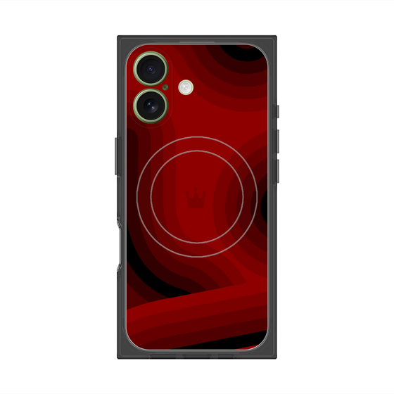 Premium Square Case with MagSafe［ CASEPLAY Winding Pattern - Red ］