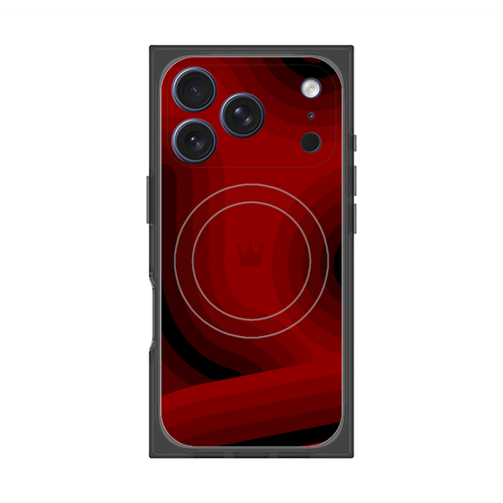 Premium Square Case with MagSafe［ CASEPLAY Winding Pattern - Red ］