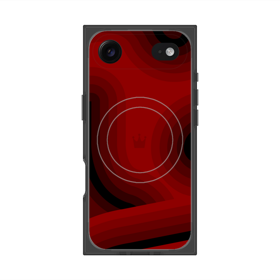 Premium Square Case with MagSafe［ CASEPLAY Winding Pattern - Red ］