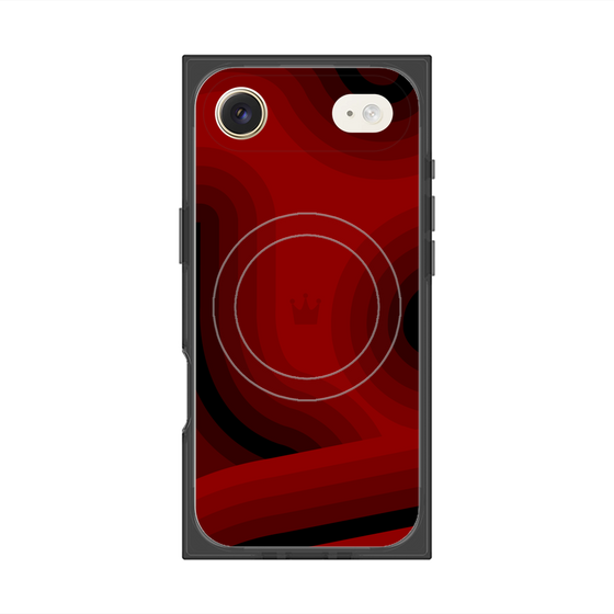 Premium Square Case with MagSafe［ CASEPLAY Winding Pattern - Red ］