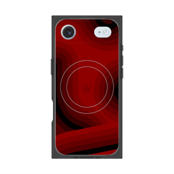 Premium Square Case with MagSafe［ CASEPLAY Winding Pattern - Red ］