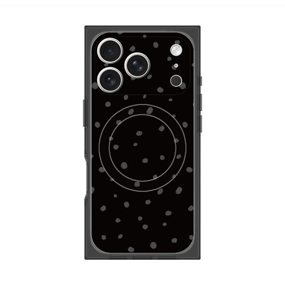 Premium Square Case with MagSafe［ Drawing Dot - Black ］
