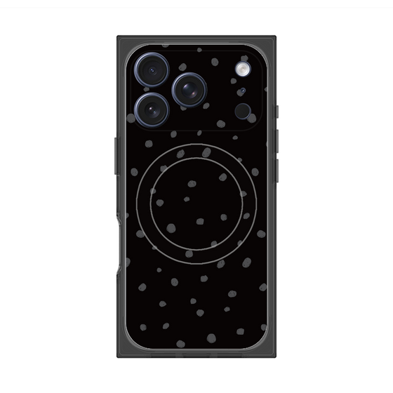 Premium Square Case with MagSafe［ Drawing Dot - Black ］