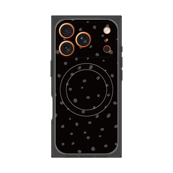 Premium Square Case with MagSafe［ Drawing Dot - Black ］