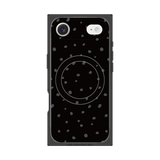 Premium Square Case with MagSafe［ Drawing Dot - Black ］