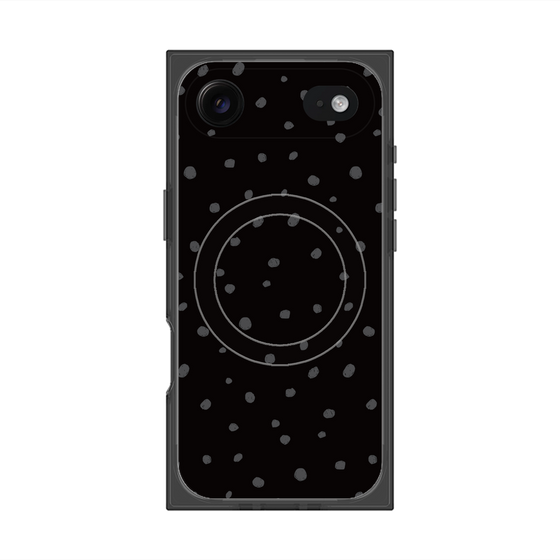 Premium Square Case with MagSafe［ Drawing Dot - Black ］