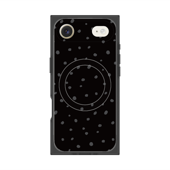 Premium Square Case with MagSafe［ Drawing Dot - Black ］