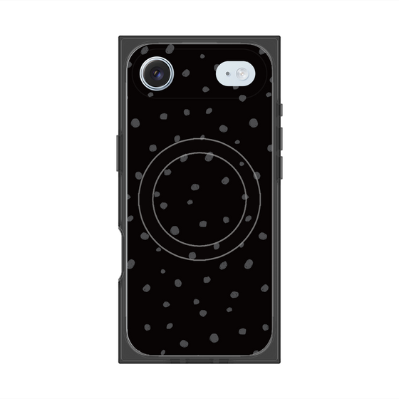 Premium Square Case with MagSafe［ Drawing Dot - Black ］
