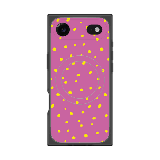 Premium Square Case with MagSafe［ Drawing Dot - Pink ］