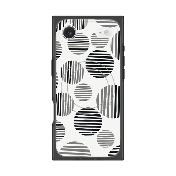 Premium Square Case with MagSafe［ Nordic Dot - Black ］