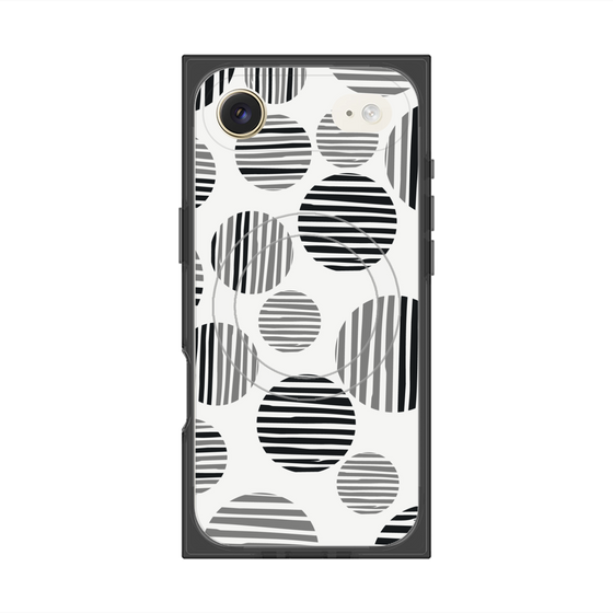 Premium Square Case with MagSafe［ Nordic Dot - Black ］