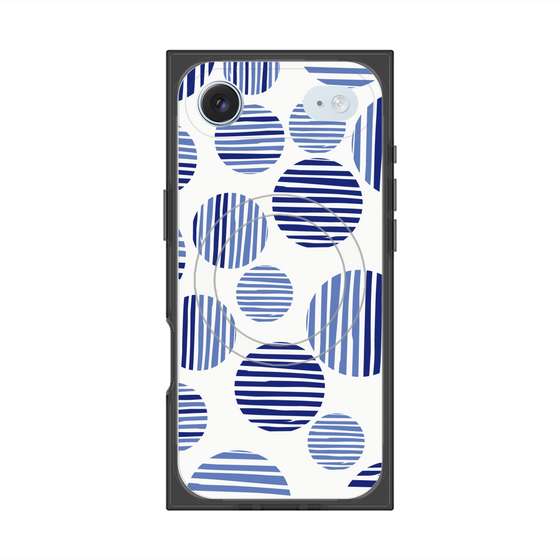 Premium Square Case with MagSafe［ Nordic Dot - Blue ］