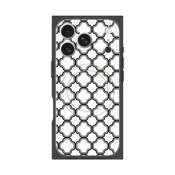 Premium Square Case with MagSafe［ Moroccan3 - Black ］